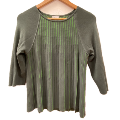 Jigsaw Womens Top Size S Green Ribbed