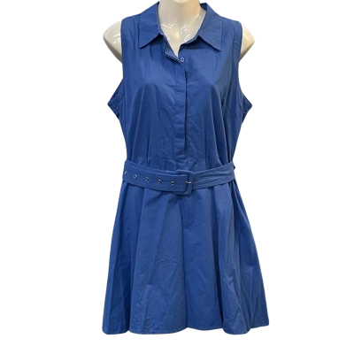 Serafina Womens  Size M Casual Dress / Midi Dress / Sleeveless Dress  Blue 