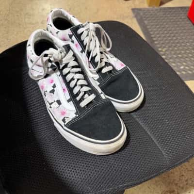 Vans Womens  Size 10.5 Sneakers Black  / Pink  / White 
