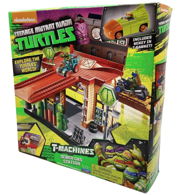 2014 TMNT Brand New in SEALED Box T Machines Sewer Gas Station