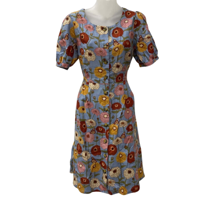 Princess Highway Multi Colour Floral Button Up Dress Size 8