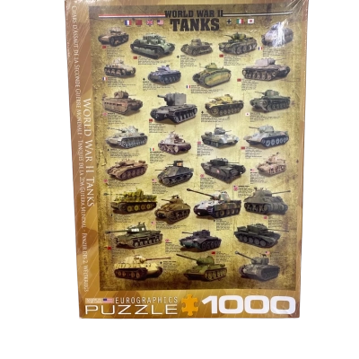 Euro graphics World War ll  Tanks 1000 Piece Puzzle 