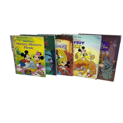 5 different Disney/ Walt disney's  , Little golden Books. 