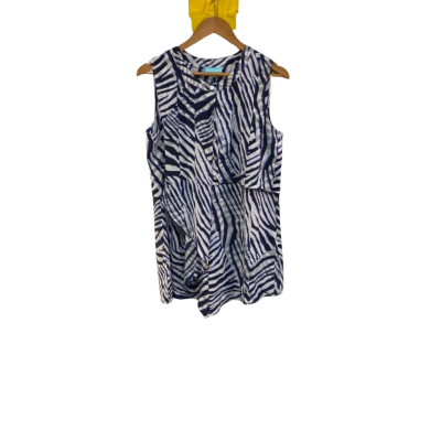 BNWT Blue Illusion Womens Dress Size S Blue / Pattern / White RRP $199.95