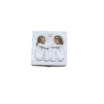 Willow Tree Friendship Hand-Painted Keepsake Box 
