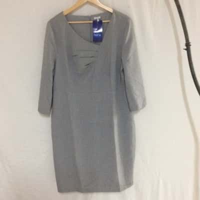 Heine Womens  Size 46 Long Sleeve Dress / Work Dress Grey 