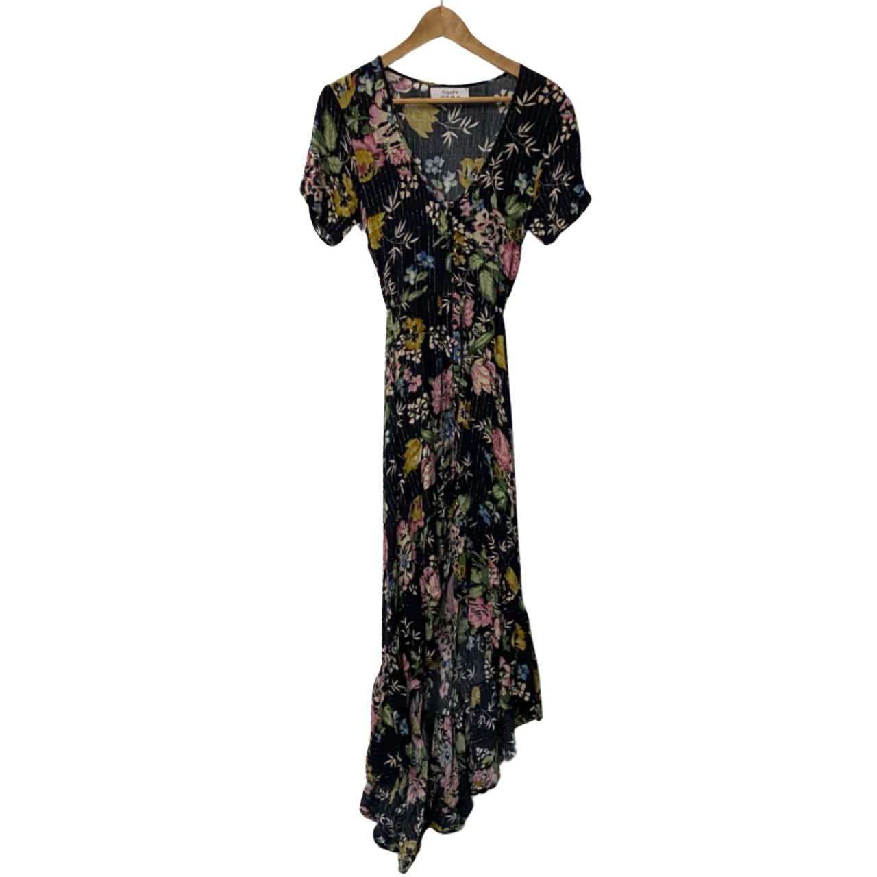 Auguste The Label Womens Size 6 Maxi Dress Black / Floral (s) Auguste The Label Womens Size 6 Maxi Dress Black / Floral (s)