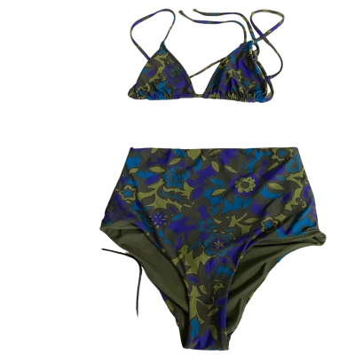 SIR the Label Womens  Size S Bikini Set Blue / Green 
