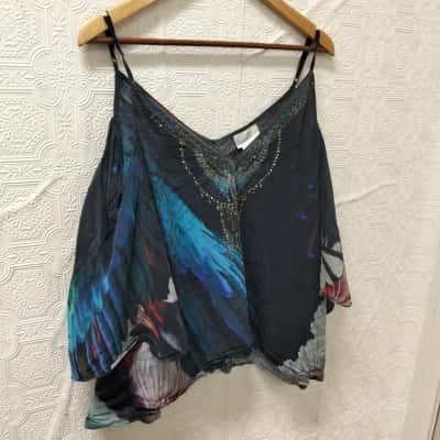 Camilla Womens  Size 1 Silk Top VGUC