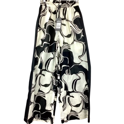 Country Road Print Cotton Pant - Black Swirl Geo - Size 4