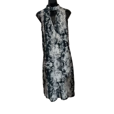 Fate Womens  Size 10 Casual Dress Black  / Grey / Pattern 