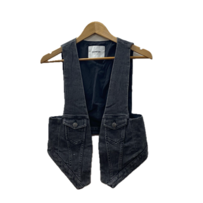 Dondup Womens Vest Size M Black Denim