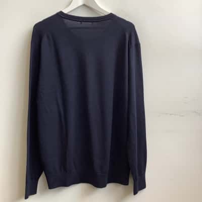 Gazman Mens  Size 2XL Merino Wool Jumper Navy