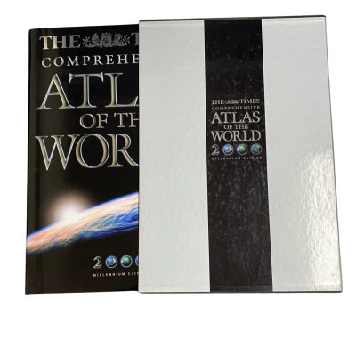 The Times Comprehensive Atlas of the World 2000 Millennium Edition Hardcover in Slipcase