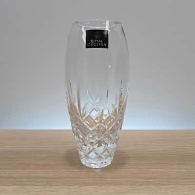 Royal Doulton Dorchester Crystal Bud Vase - 18cm