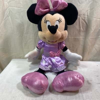 Disney Kids  Minnie Mouse Plush Purple