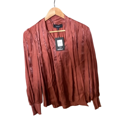 Basque Womens  Size 8 Blouse Orange 