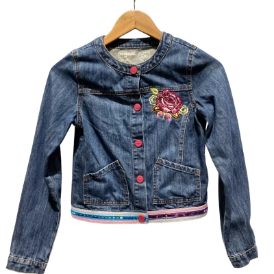 Desigual Kids  Size 11 / 12 Jackets Blue / Multicoloured / Pink  