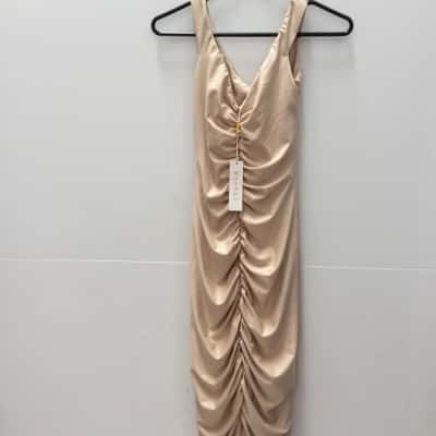 Meshki Womens  Size S Cocktail Dress Nude 