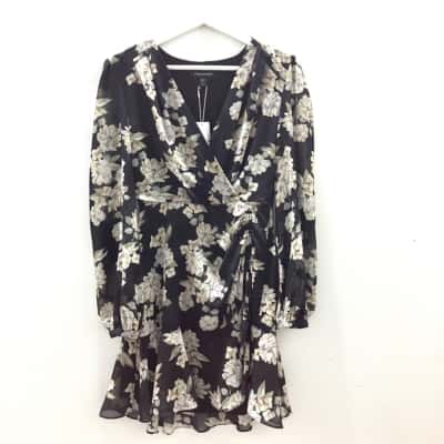 Forever New Womens  Size 6 Floral Dress / Long Sleeve Dress / Midi Dress Floral 