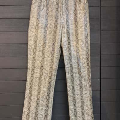 Zara Womens  Size M Straight Leg Pants Animal print 4
