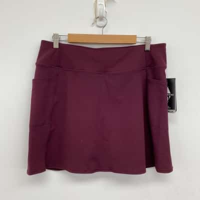 Skechers Dark Red Pur GOwalk Skort  Size XL 