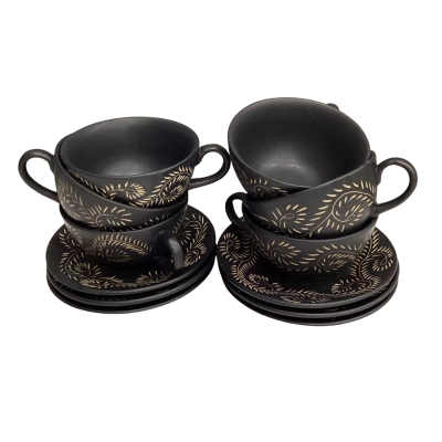 T2 6 Cups and Saucers