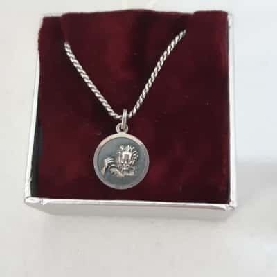 Sterling Silver Aquarius Pendant On 925 Chain