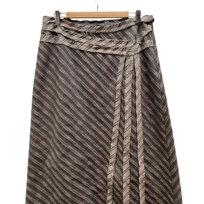 Marco Polo Womens  Skirt Size 12 Grey Pattern Skirt 