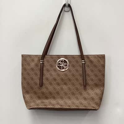 Guess Womens Shoulder Bag Brown 