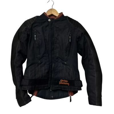 Harley Davidson Ladies Biker Padded Jacket Size S 