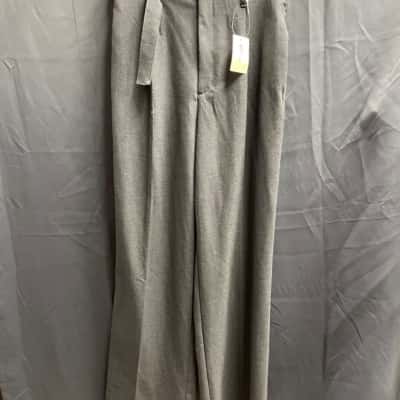 Net Ladies Womens Size M Grey Wide Leg Pants