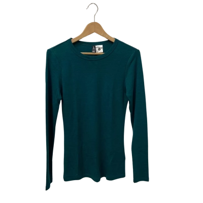  H & H Womens  Size 10 Long Sleeve Top Olive 