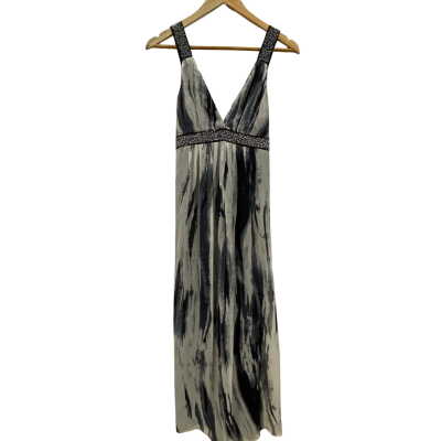 Wish Women's Size S Cocktail Dress Black  / Grey / White RRP$190