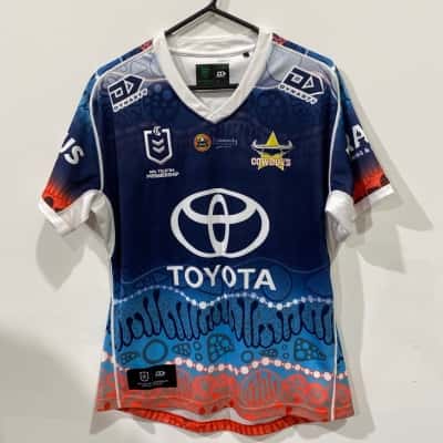 Authentic Mens NRL  Cowboys Blue Shirt