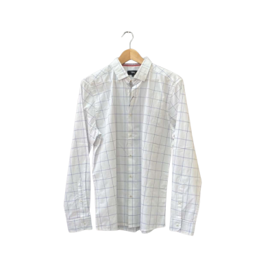 Blaq Size L Business Shirt Blue/Multicoloured/Pattern/White BNWT