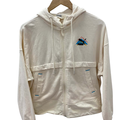 Puma Womens  Size S Hoodie Cream 