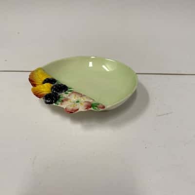Vintage Carlton Ware Ceramic Raspberry And Flower Soap Dish Design 1473