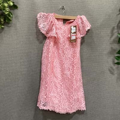  Milkshake girls pink lace dress sz 8Kids Pink  
