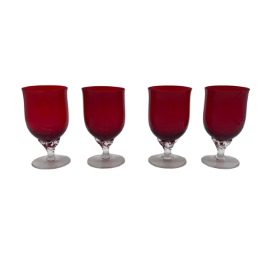 4x Red Glasses