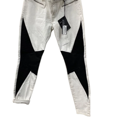 Guess Womens  Size 32 Skinny Jeans Cream & black 