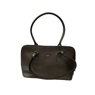 Morrisey Australia Pewter Textured Leather Dual Handbag Grey 