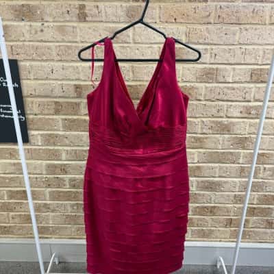 Barbara Jane collection Womens lipstick colour dress Size 10 