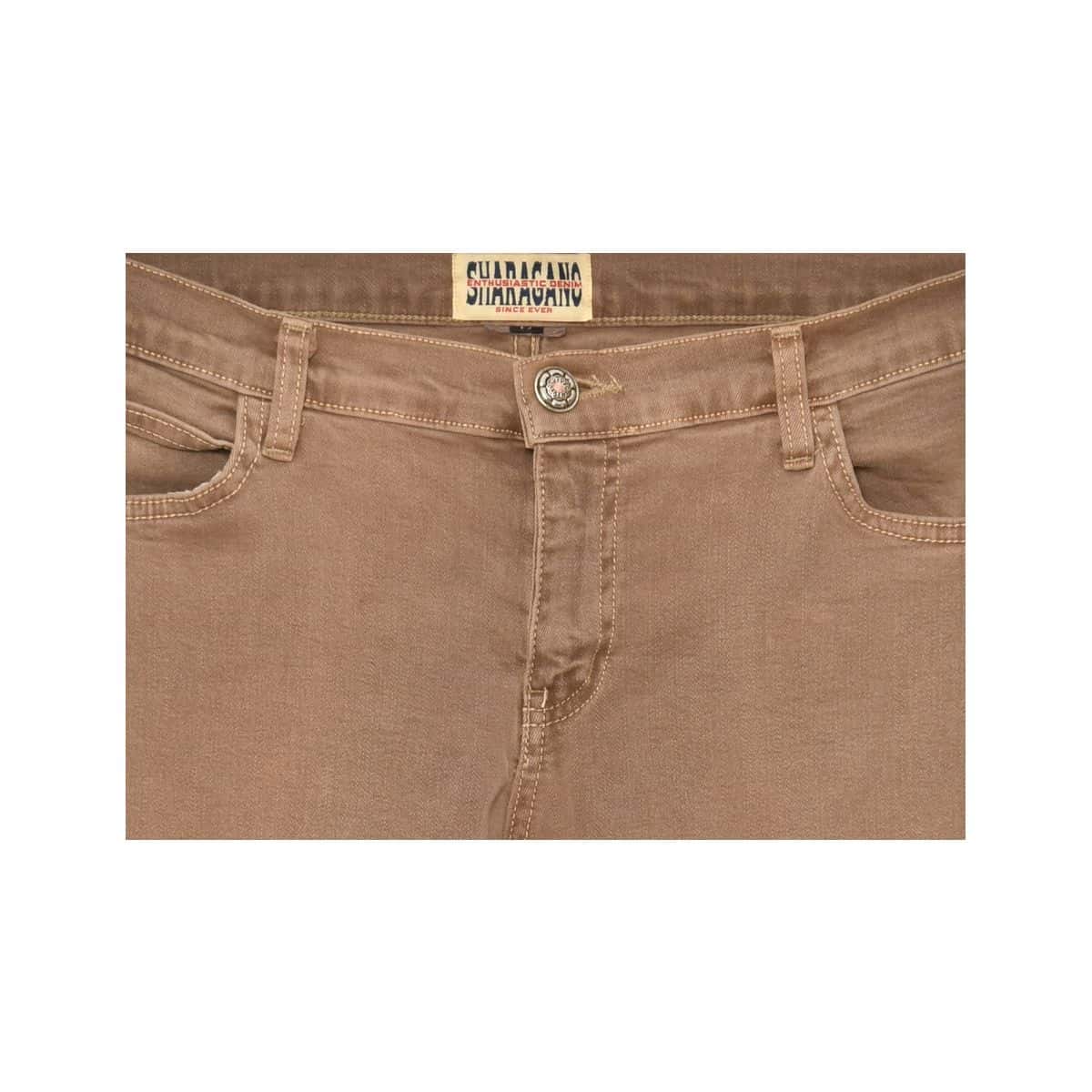 Sharagano Womens Size 10 Embroidered Bootcut Brown Jeans(s)