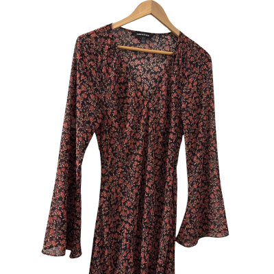 Forever New Dark Fallbrook Ditsy Dress - Size - 12