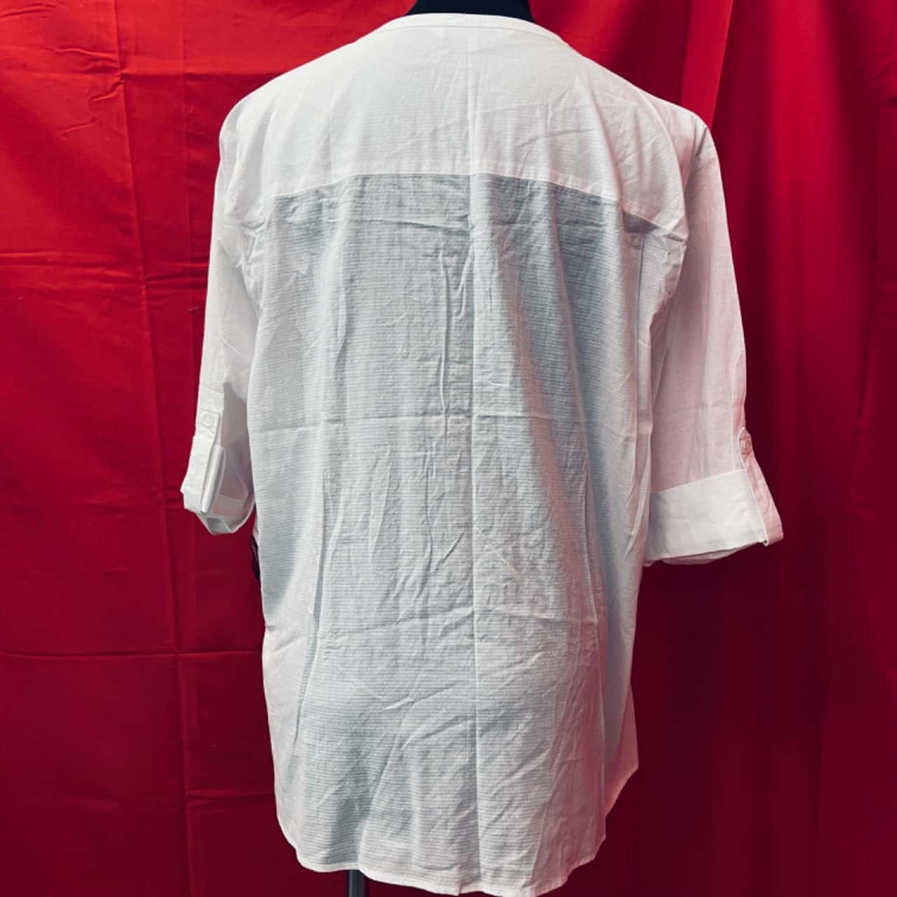 Black Pepper Womens Size 20 3/4 Sleeve / Button Up / Blouse White