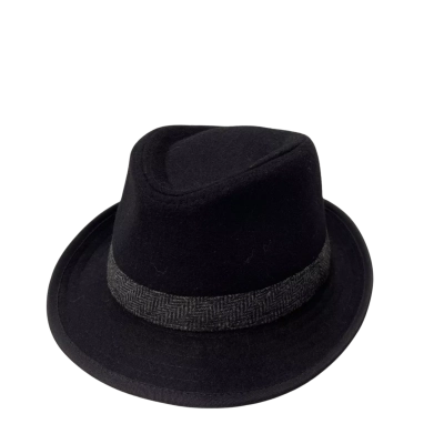  Mens  Size L Avenel of Melbourne Black fedora hat size 60 cm