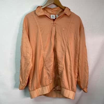 Adidas Womens Size 8 Track Jacket Peach 
