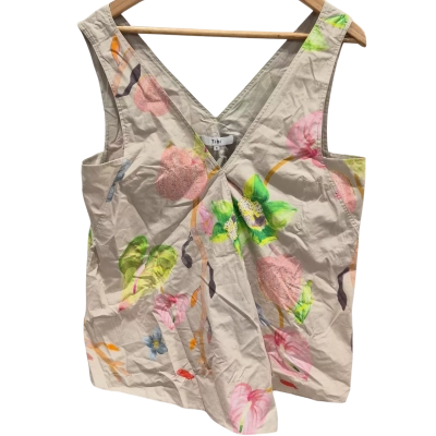 Tibi Botanical Floral V-Neck Size 8