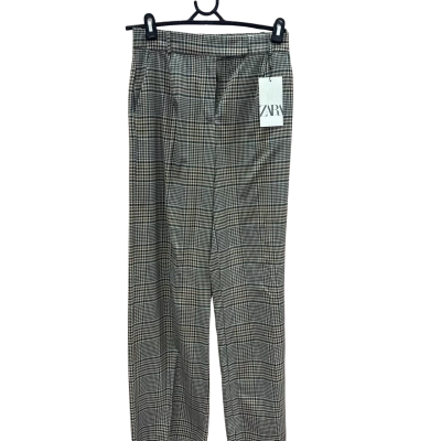 Zara Womens  Size XS Checkered Pants 